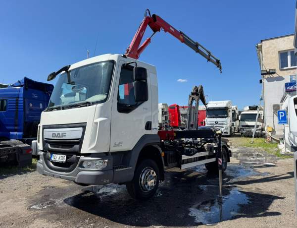 DAF LF 180 Speciál 5.t Nosič Kont.+ Ruka Hyva